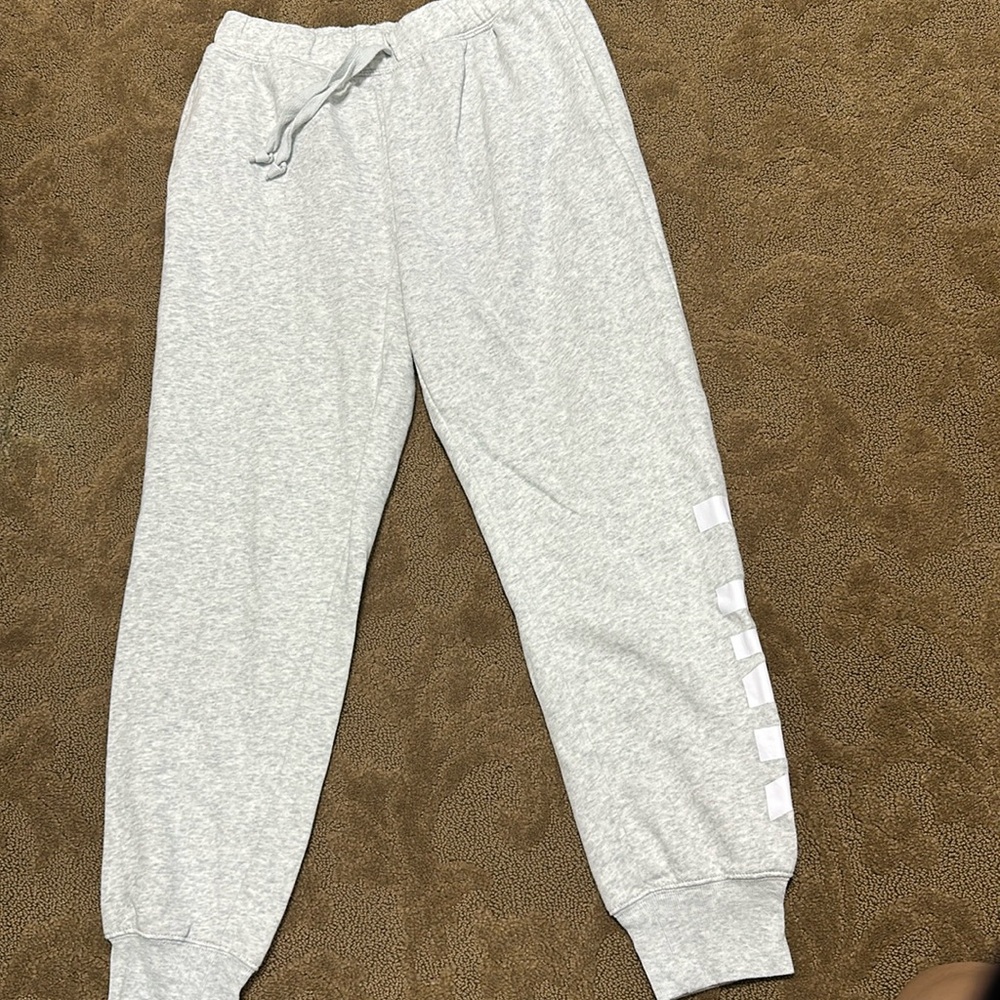 grey pink sweatpants